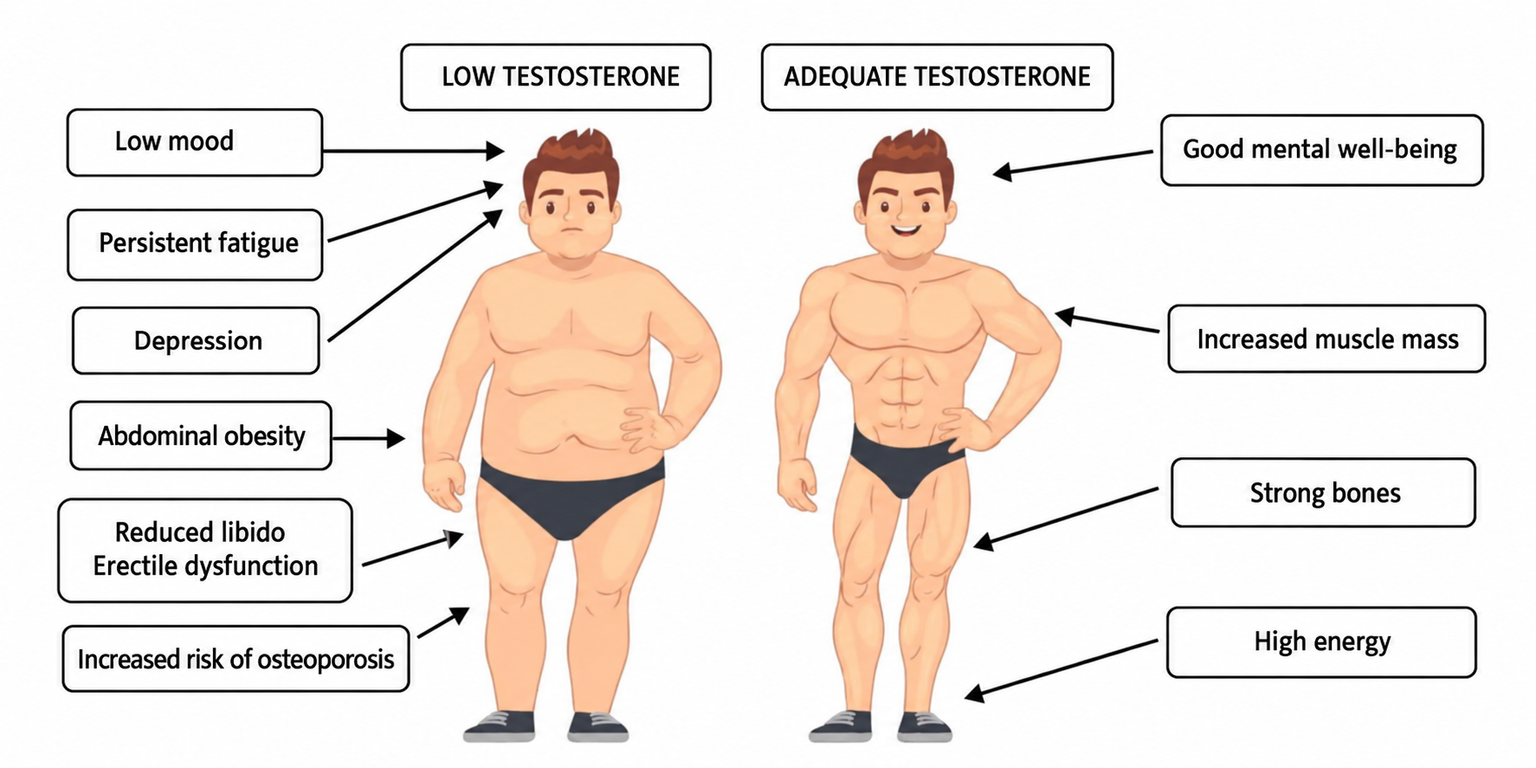 Signs of Testosterone Deficiency in Men: How to Recognize Them?